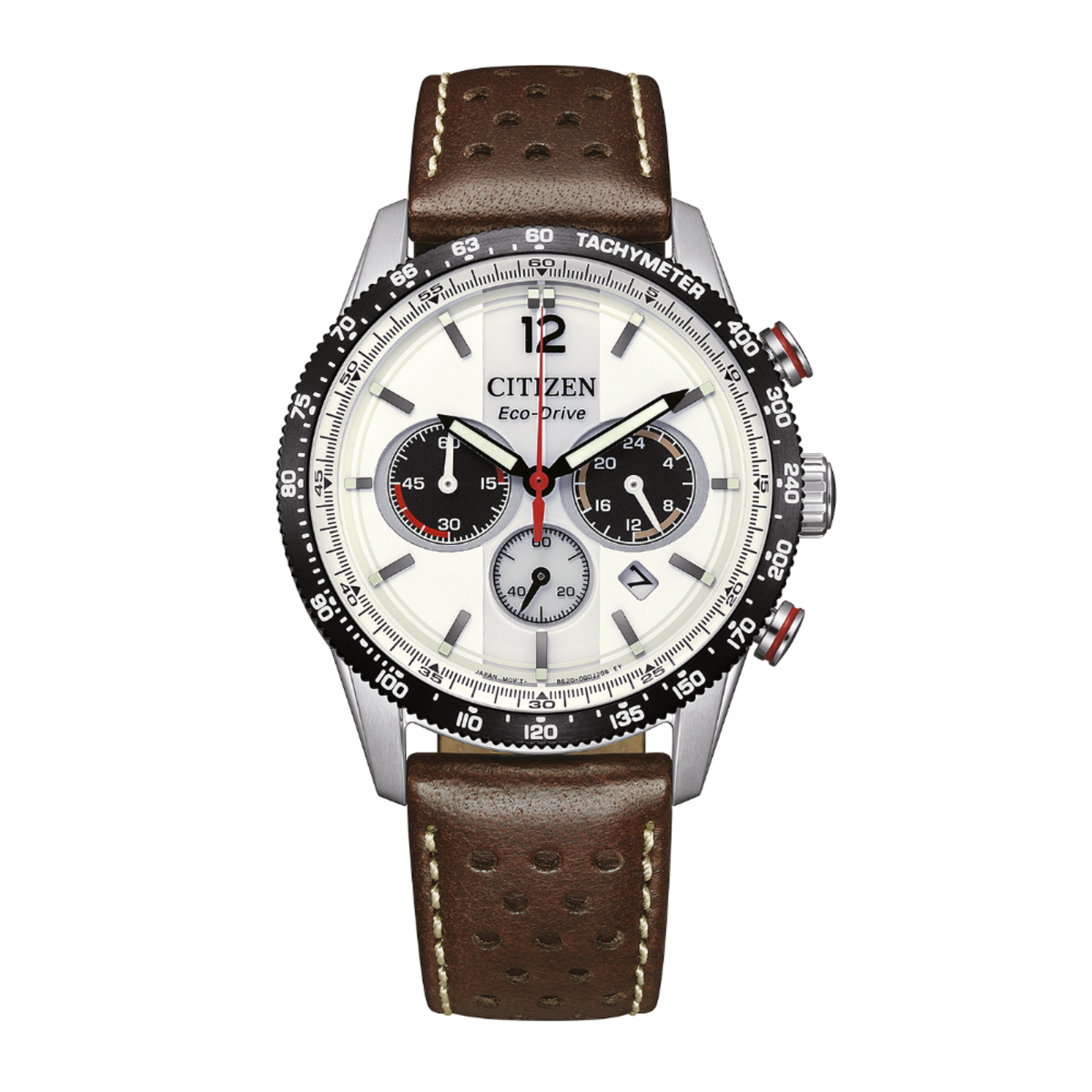 Citizen Eco=Drive Racing Chronograph CA4714-04A Panda Dial Watch
