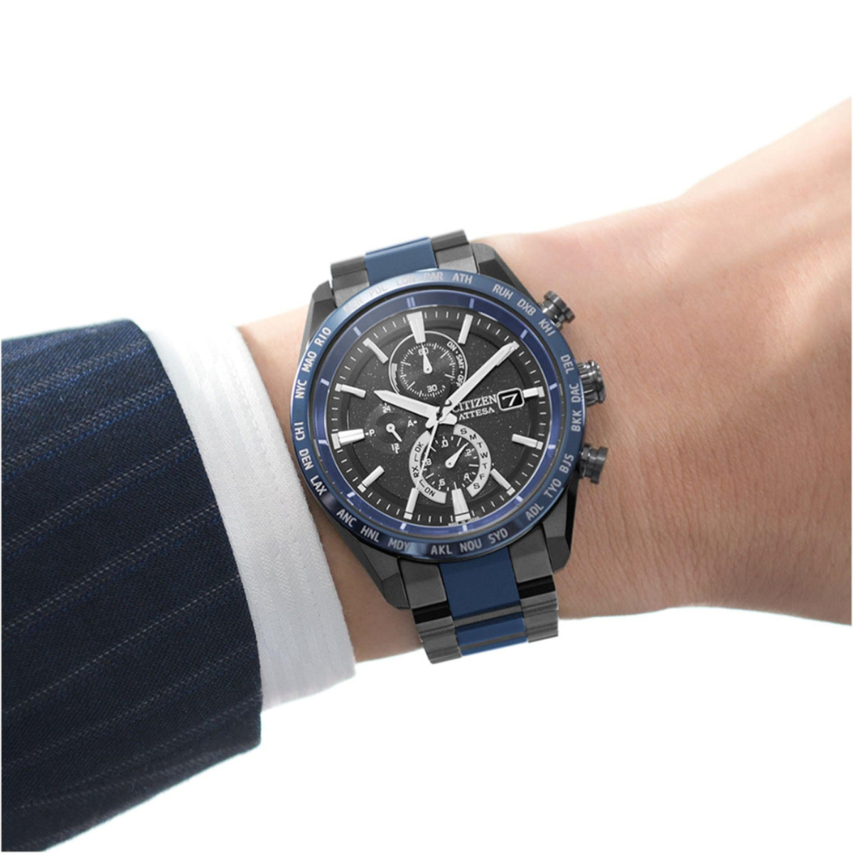 Citizen Attesa 35th Anniversary Blue Universe Radio-Controlled Limited Edition AT8187-75E