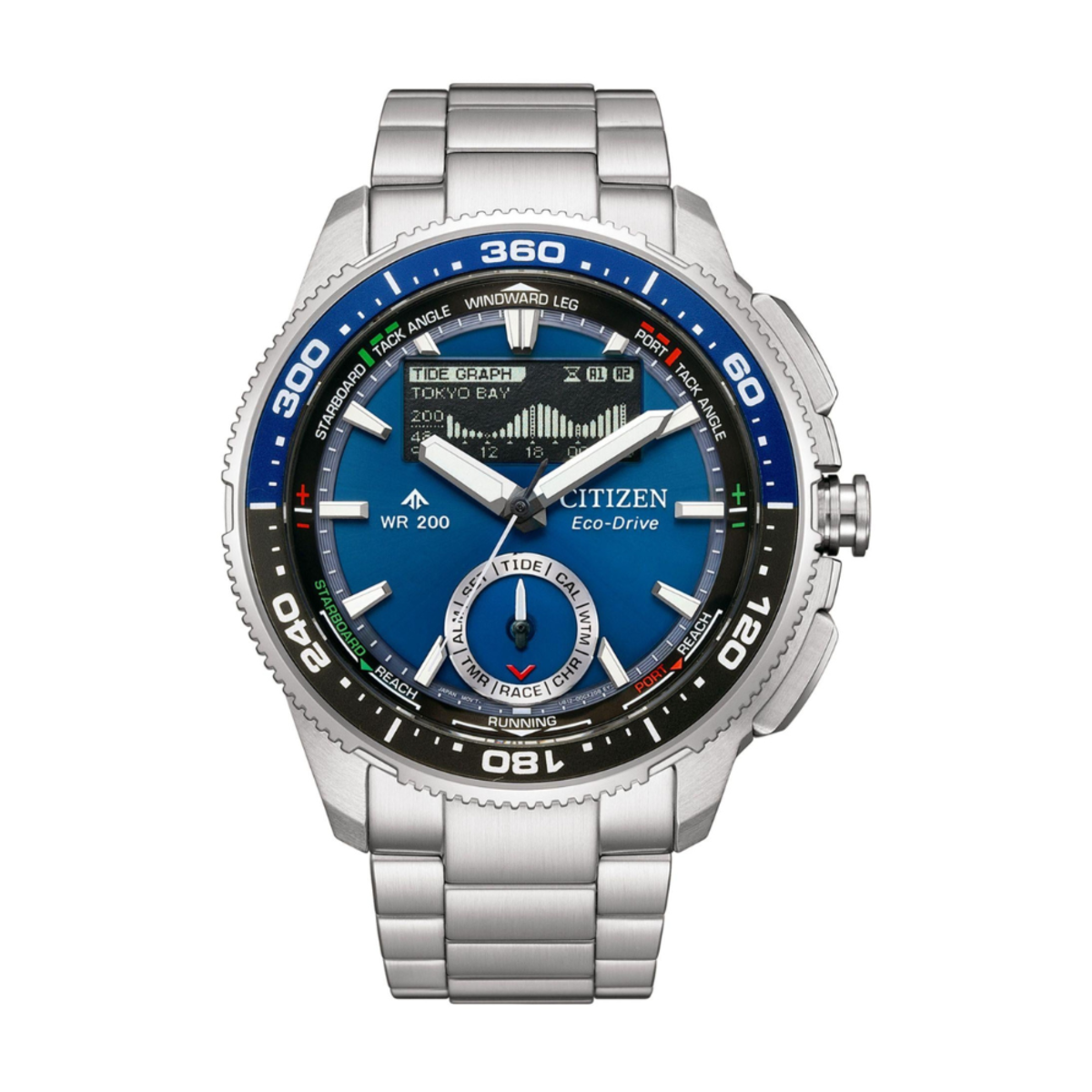 Citizen Promaster Wave Tracker Eco-Drive Yachting Combination Watch JV3006-50L