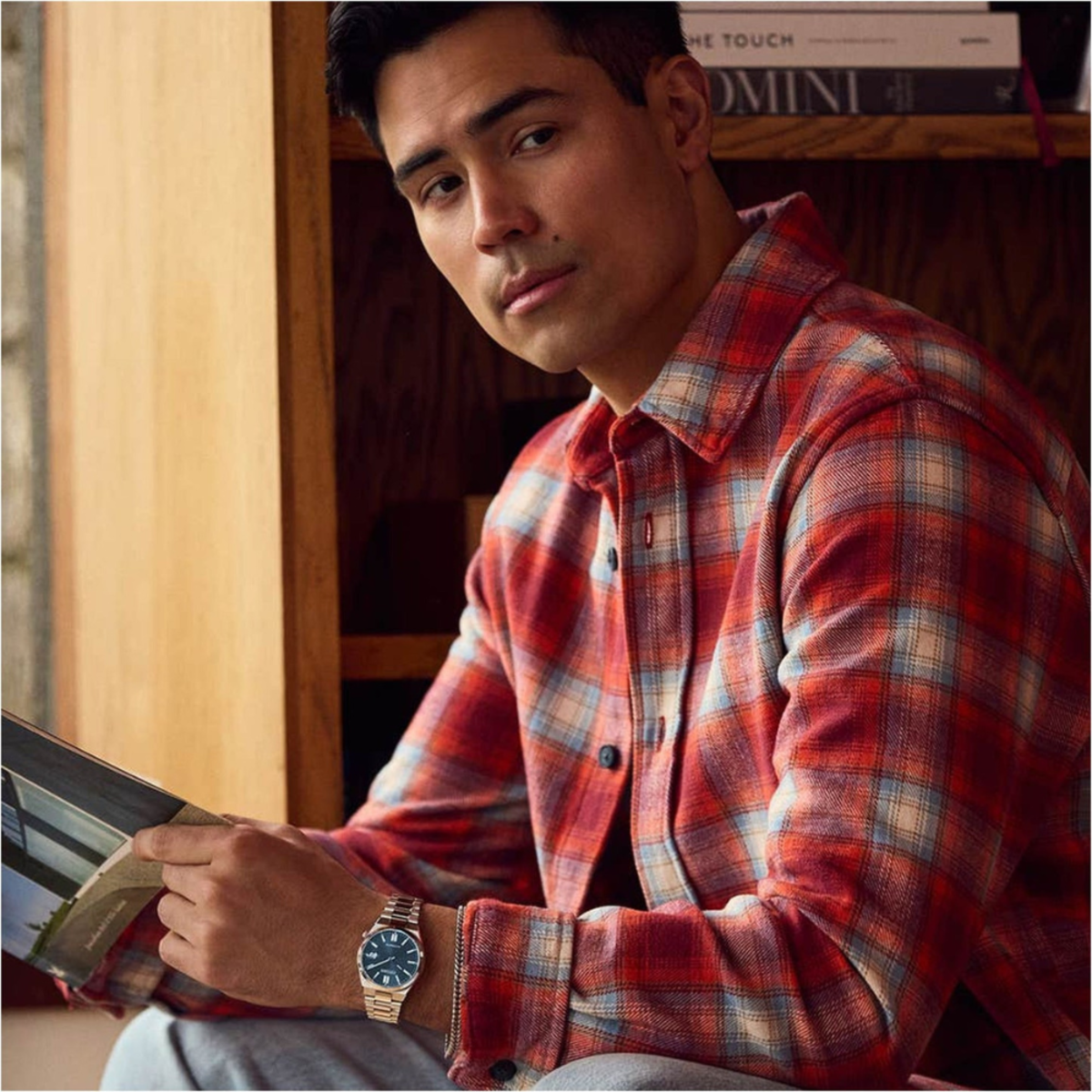 Citizen Automatic Tonneau Watch NJ0200-50M with Blue Dial