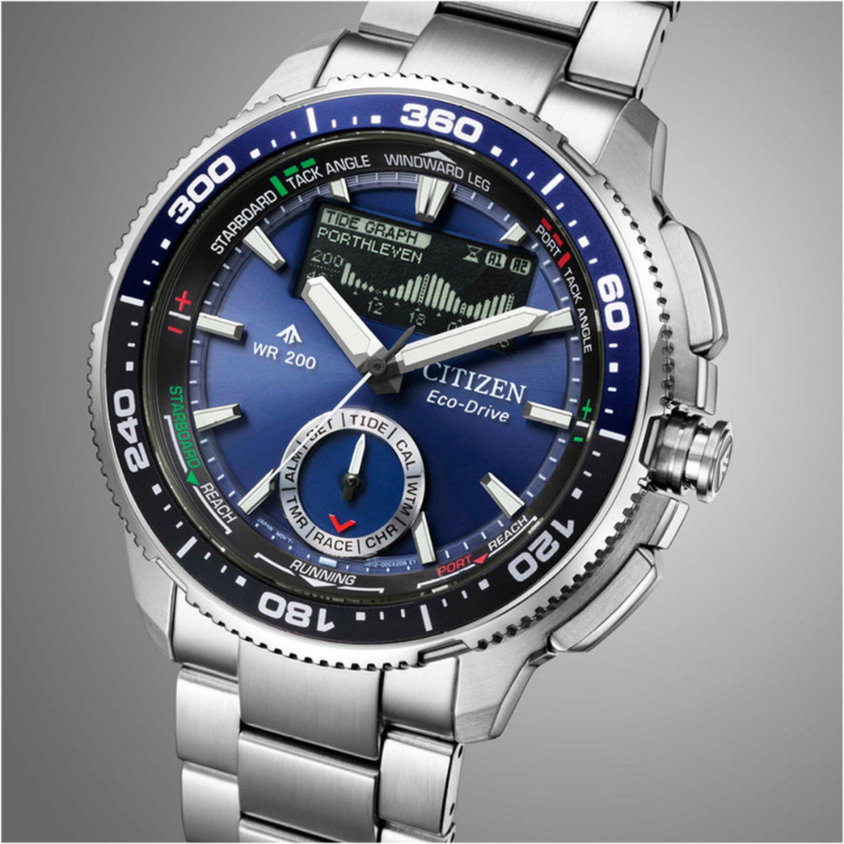 Citizen Promaster Wave Tracker Eco-Drive Yachting Combination Watch JV3006-50L