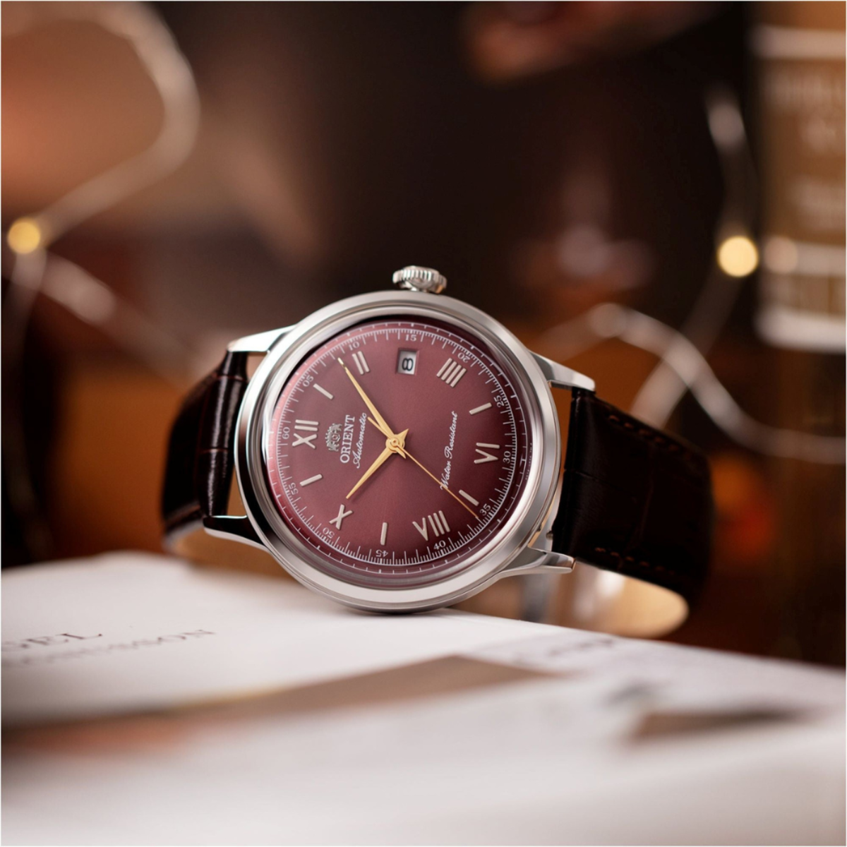 Orient Bambino Version 2 Automatic Red Dial RA-AC0026R Watch