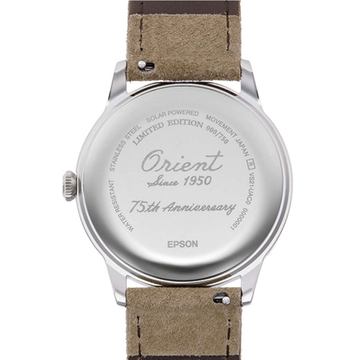 Orient Bambino RA-WK0006S 38MM Limited Edition 75th Anniversary Quartz Mens Watch