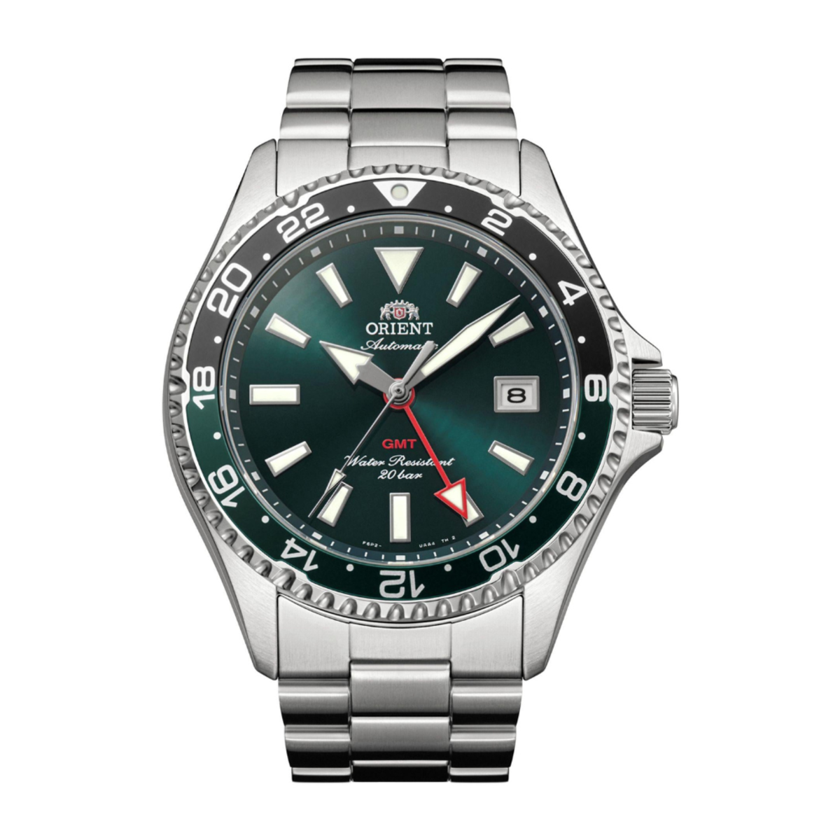 Orient RA-BC0002E Mako GMT Green Dial Automatic Watch