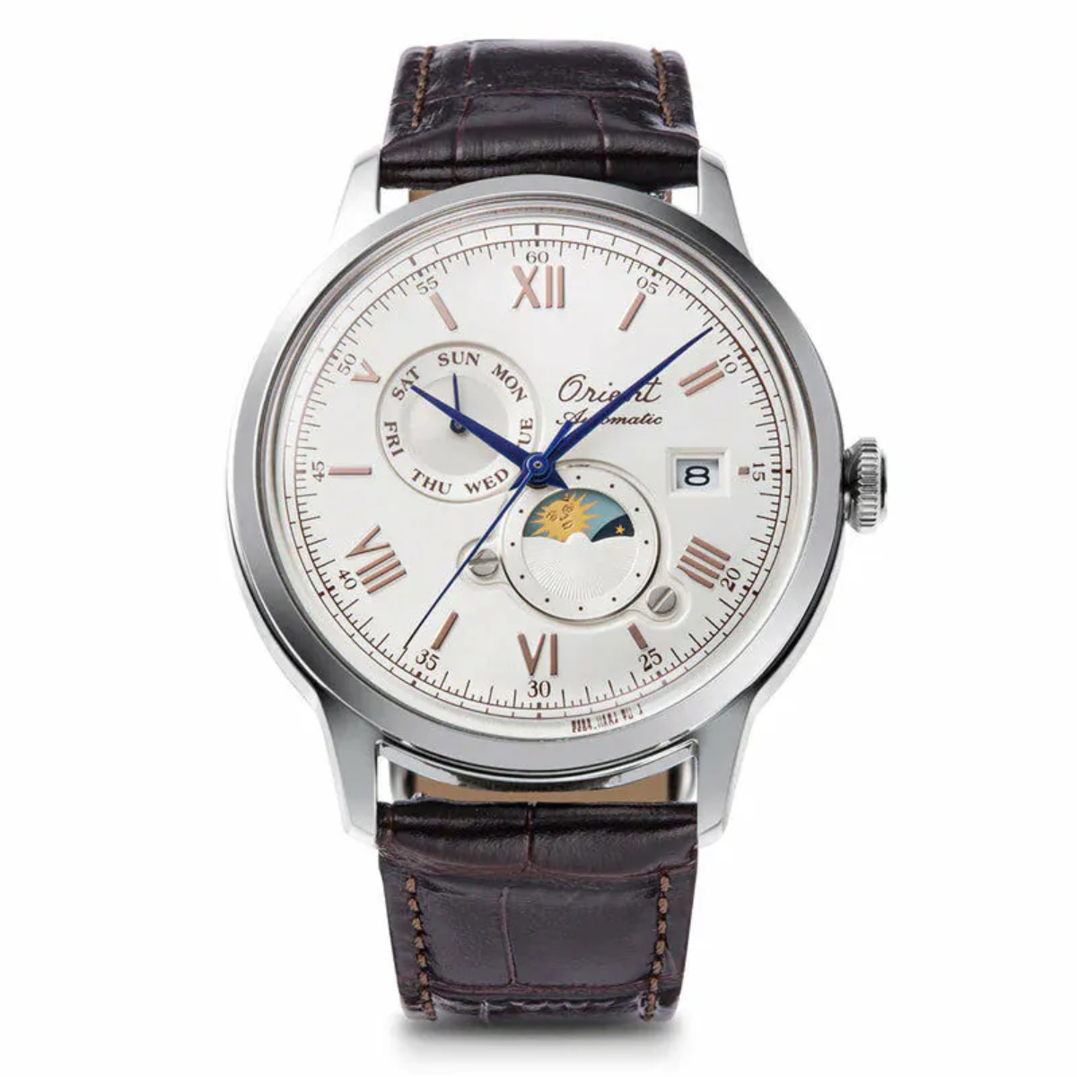 Orient Bambino Sun Moon RA-AK0808S Limited Edition 75th Anniversary Mens Watch