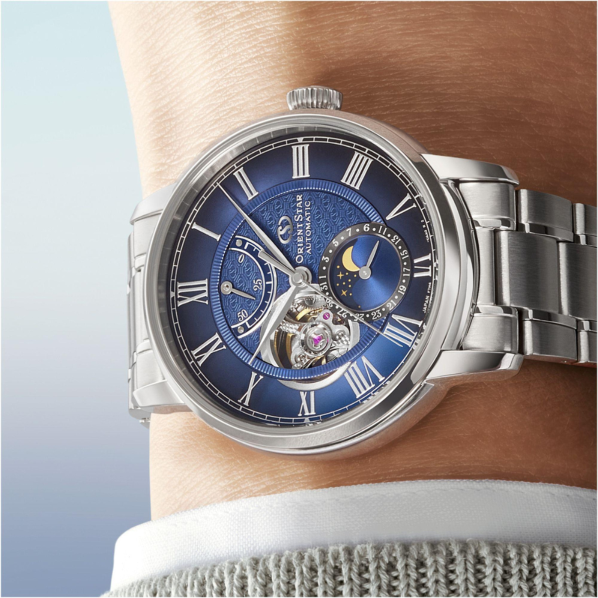 Orient Star Classic M45 Mechanical Moon Phase Watch RE-BT0006L