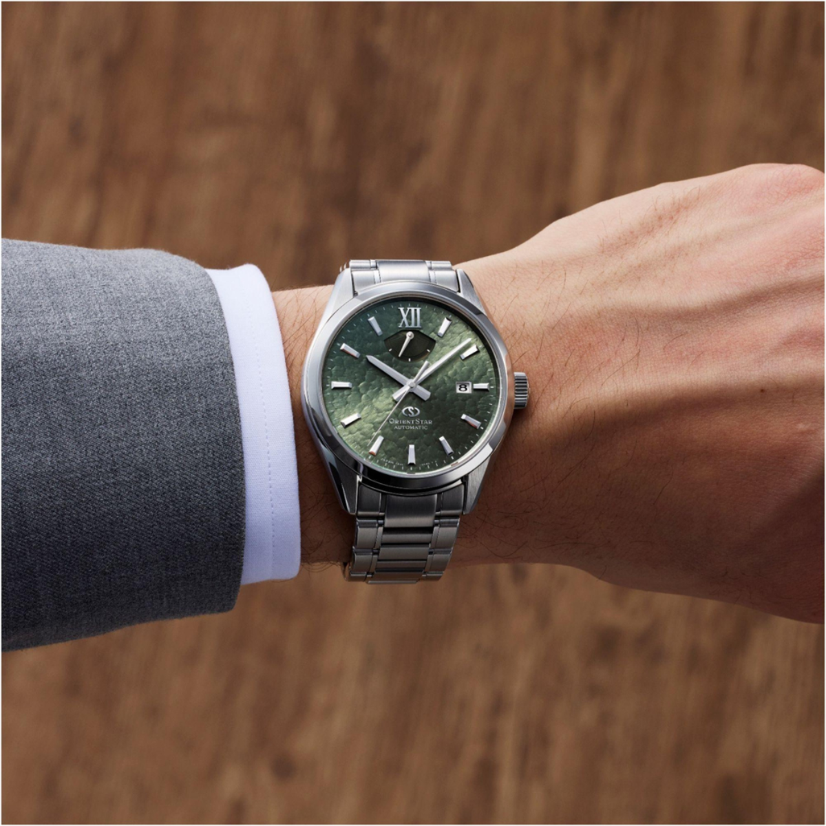 Orient Star M34 F8 Date Viridian Starfall Automatic Watch RE-BX0006E