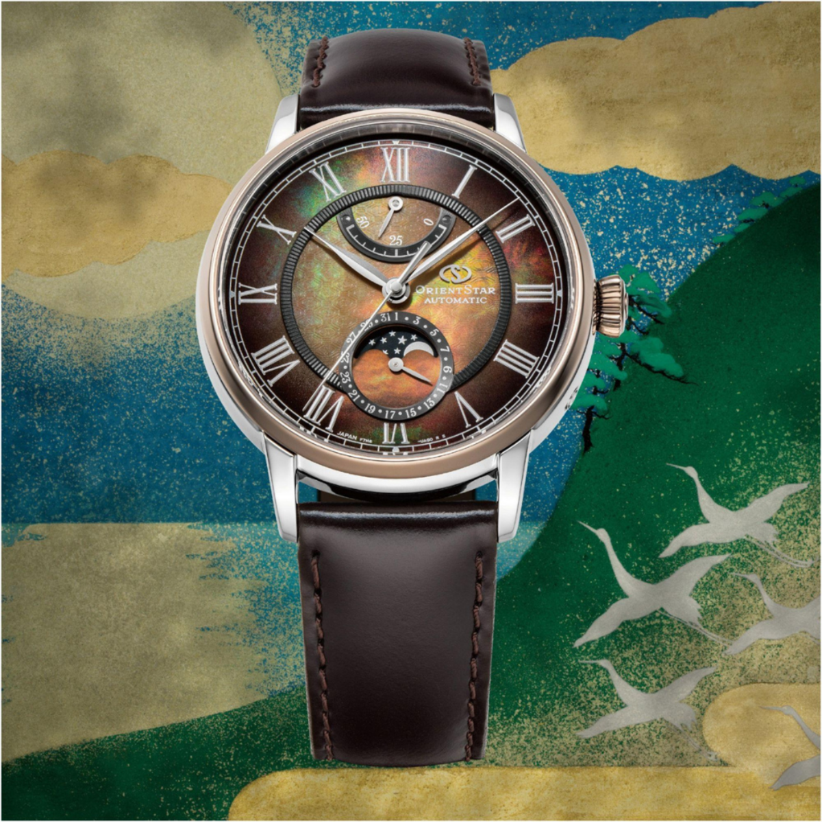 Orient Star M45 F7 Mechanical Moon Phase Autumn Breeze Limited Edition RE-AY0121A
