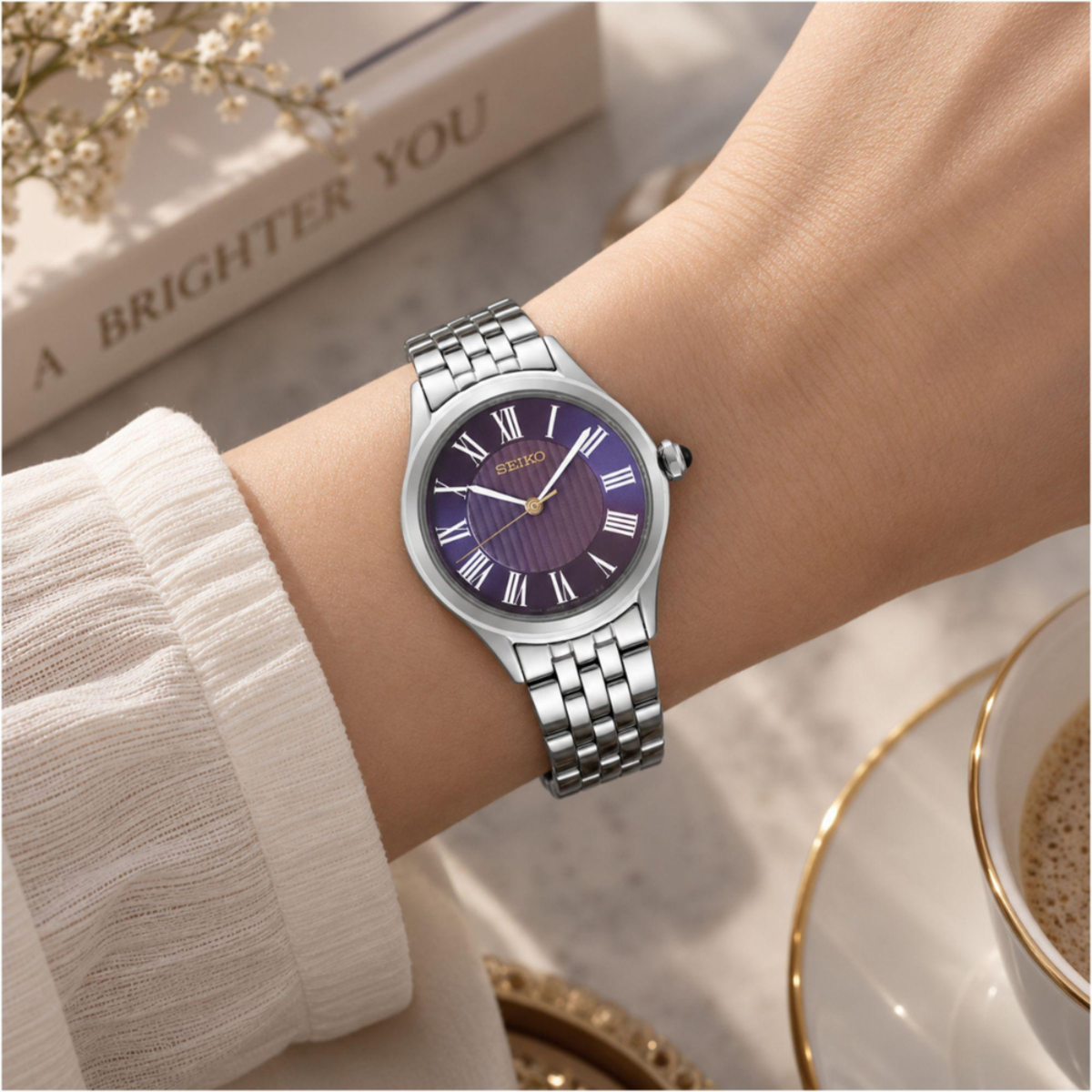 Seiko 145th Anniversary Violet Dial Women's HGH004P1 Watch