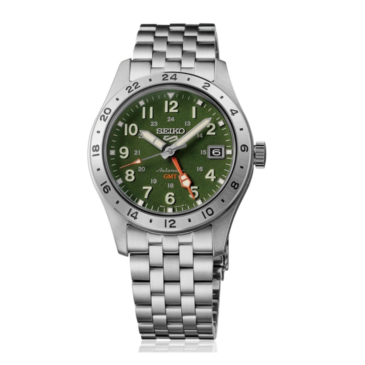 Seiko 5 Sports Field GMT Khaki Drill Watch HDB001K1