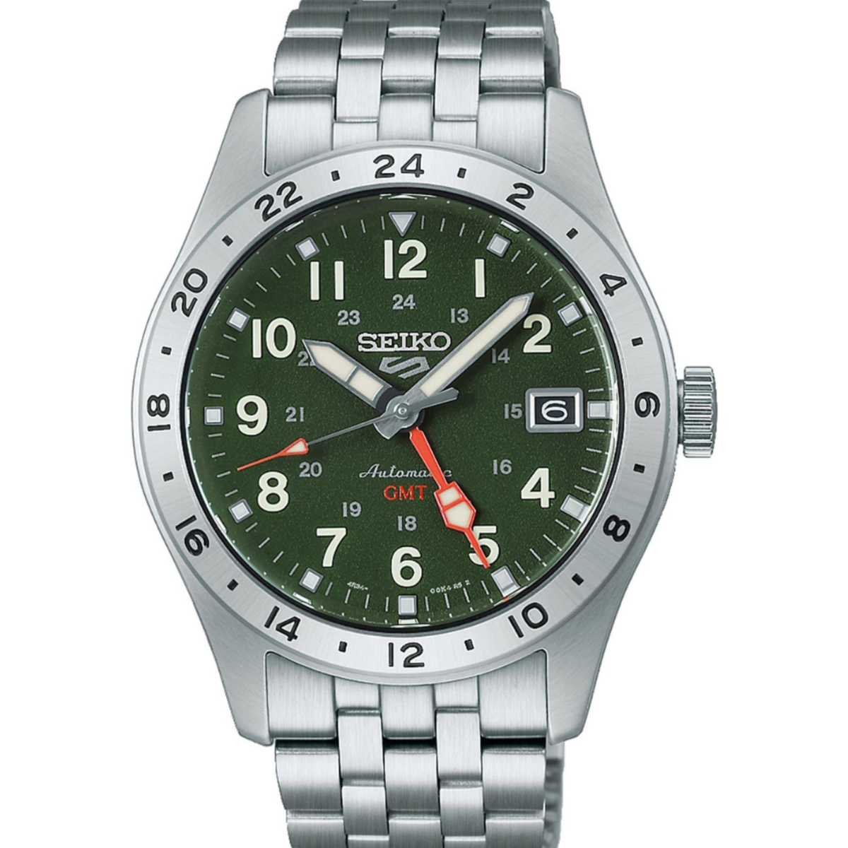 Seiko 5 Sports Field GMT Khaki Drill Watch HDB001K1