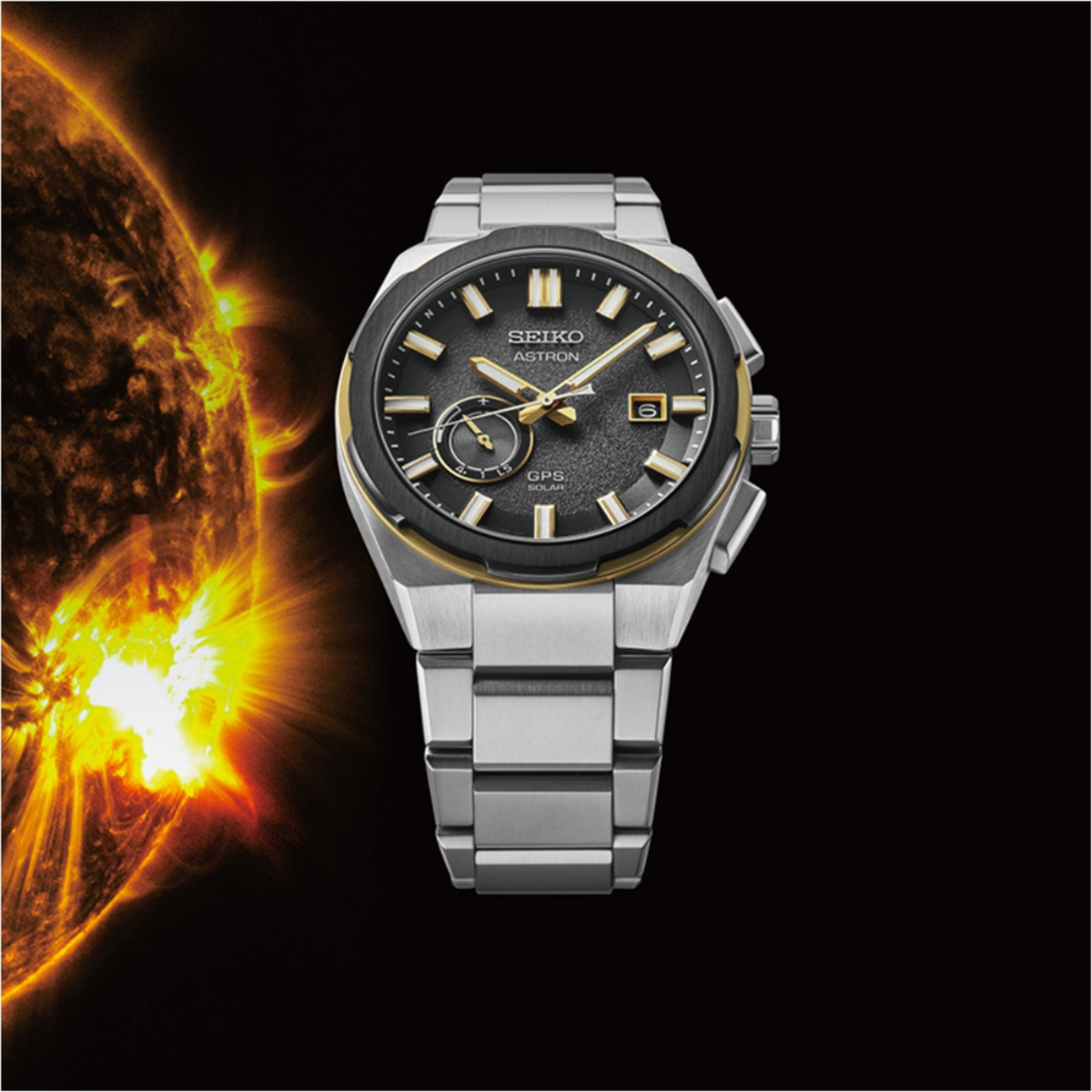 Seiko Astron GPS Solar Nexter Series "Sun Gold" Titanium Watch SSJ026J1