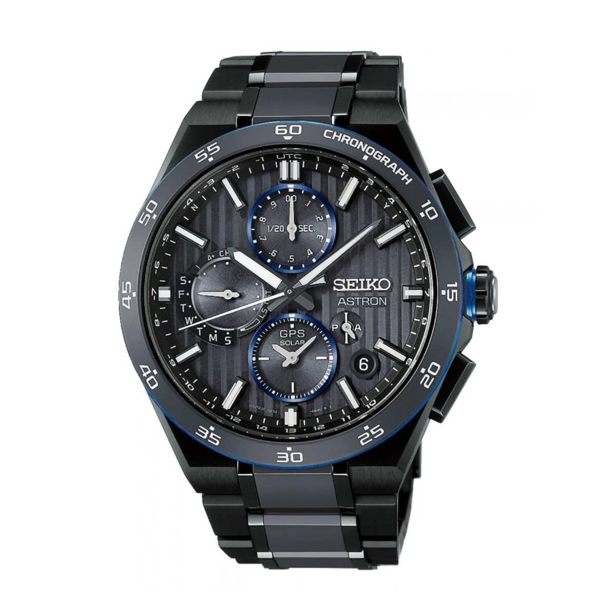 Seiko Astron GPS Solar Titanium Black Titanium Watch HAB008J1