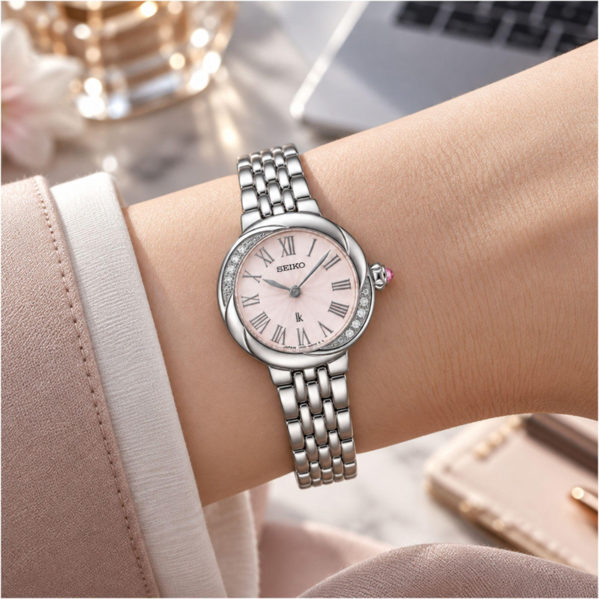 Seiko Lukia Grow Peony Blossoms Women's Watch SSWA001J
