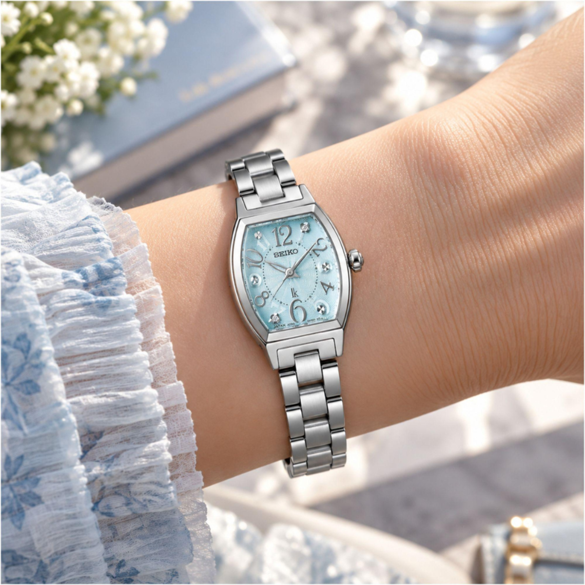 Seiko Lukia Happy Blossoms Tonneau Women's Watch SSWA011J