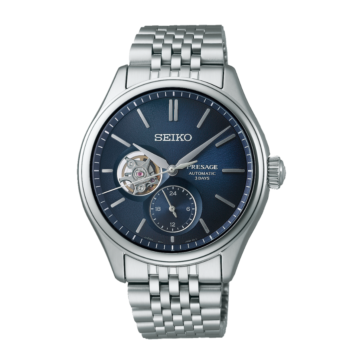 Seiko SPB527J1 Presage Classic Open Heart Watch