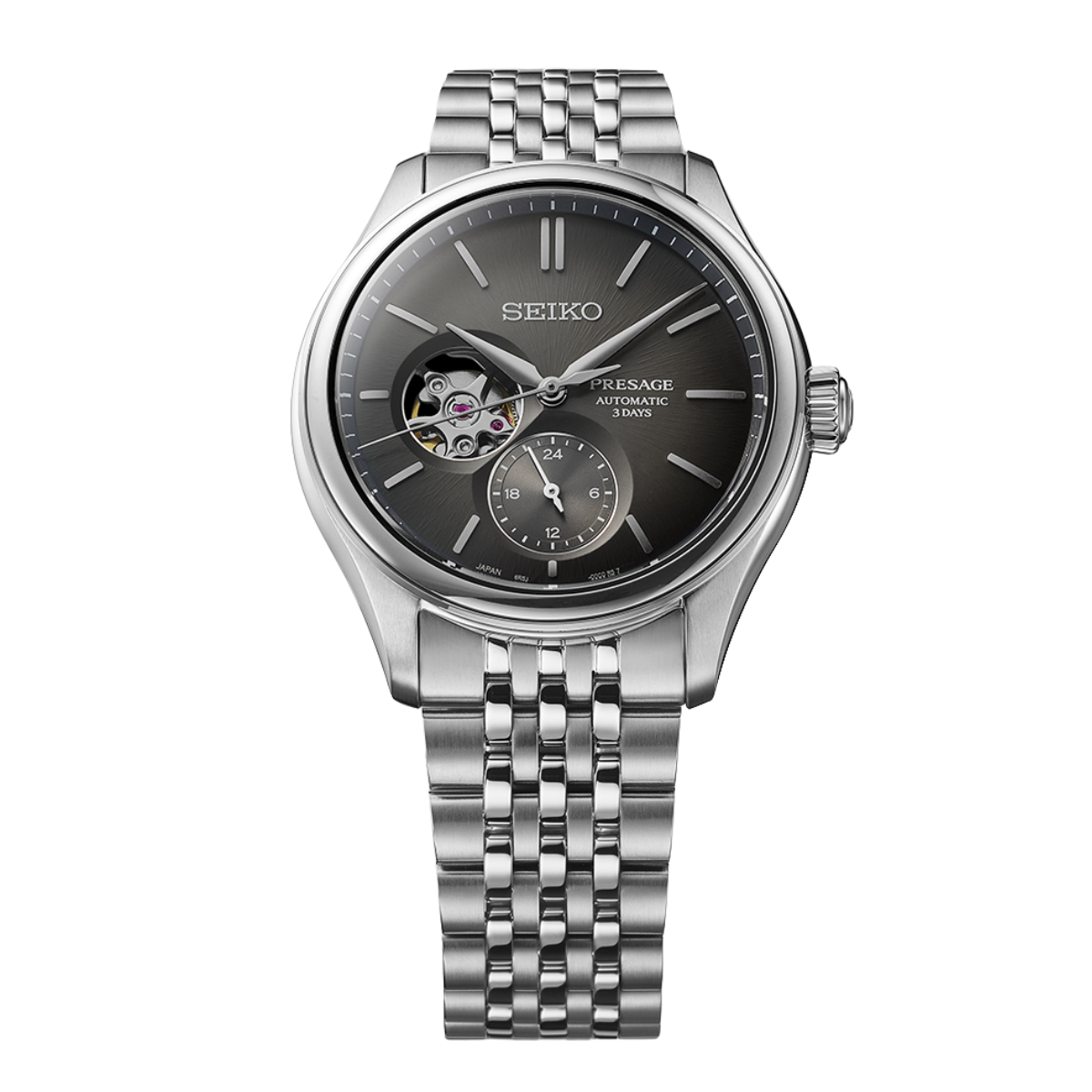 Seiko Presage Classic SUMI-IRO SPB471J1 SPB471 Semi Skeleton Dress Mens Watch