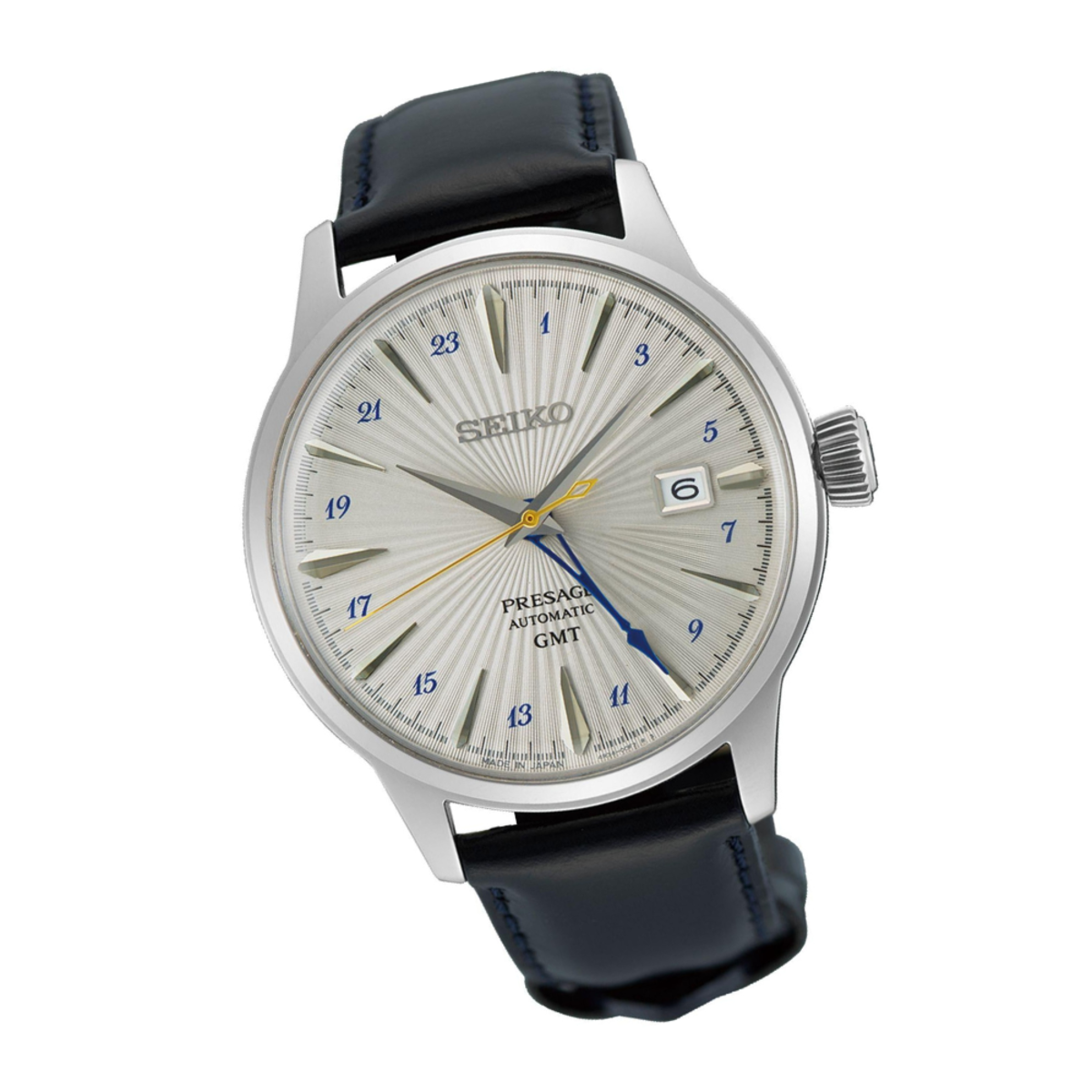 Seiko Presage Cocktail Time "Silver Bullet" GMT Automatic Men's Watch SSK049J1