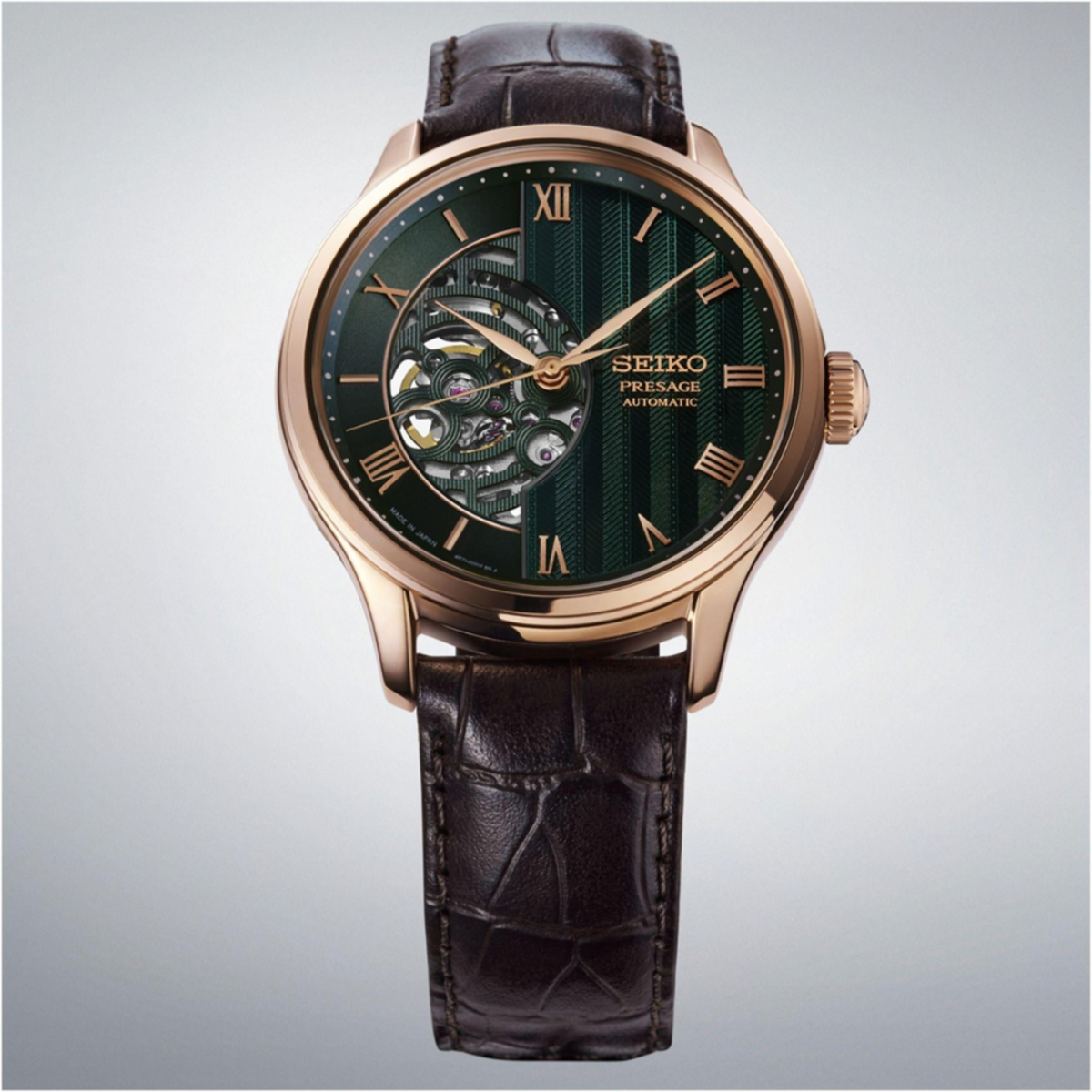 Seiko Presage Japanese Garden Semi-Skeleton HCB007J1 Watch