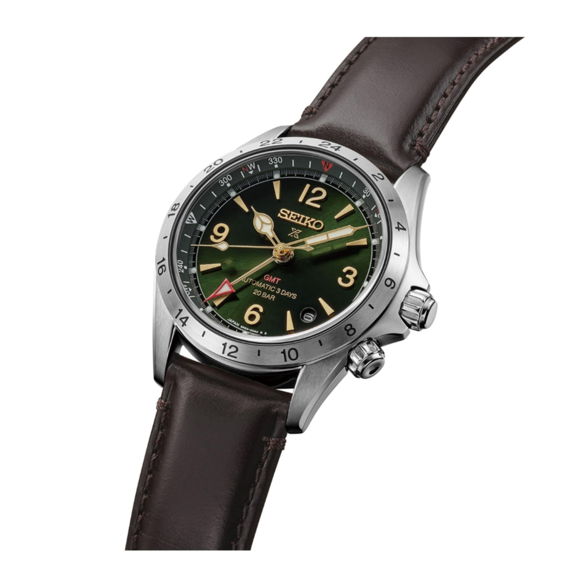Seiko HBC007J1 Prospex | Alpinist GMT Green Dial Mechanical Watch