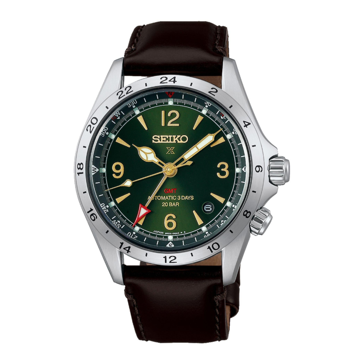 Seiko HBC007J1 Prospex | Alpinist GMT Green Dial Mechanical Watch
