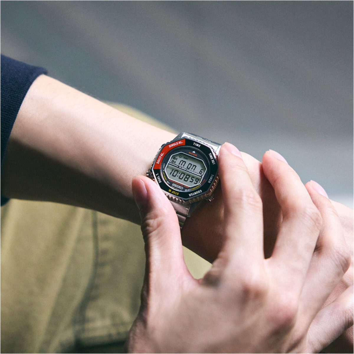 Seiko SMGG19 'Rotocall' Reissue Classic Digital Watch