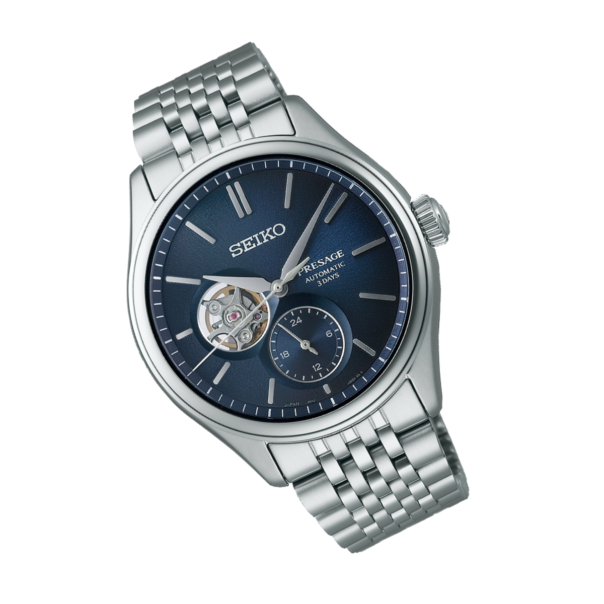 Seiko SPB527J1 Presage Classic Open Heart Watch