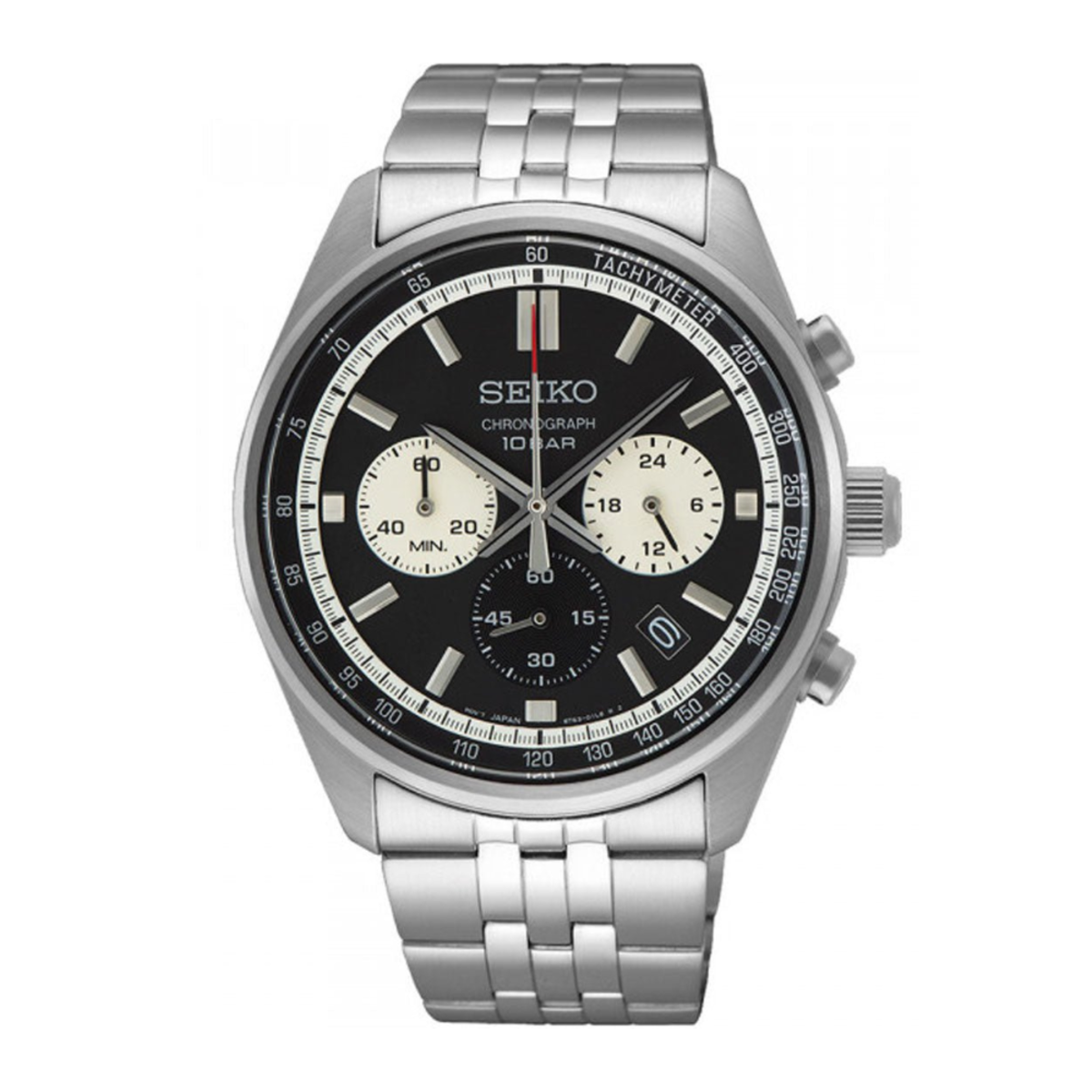 Seiko Chronograph SSB429P1 SSB429 SSB429P Quartz Black Dial Watch