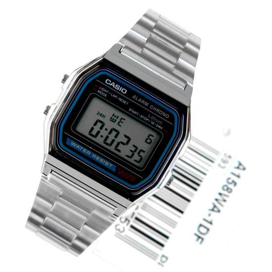 Casio Classic Retro Digital Mens Watch A158WA-1DF