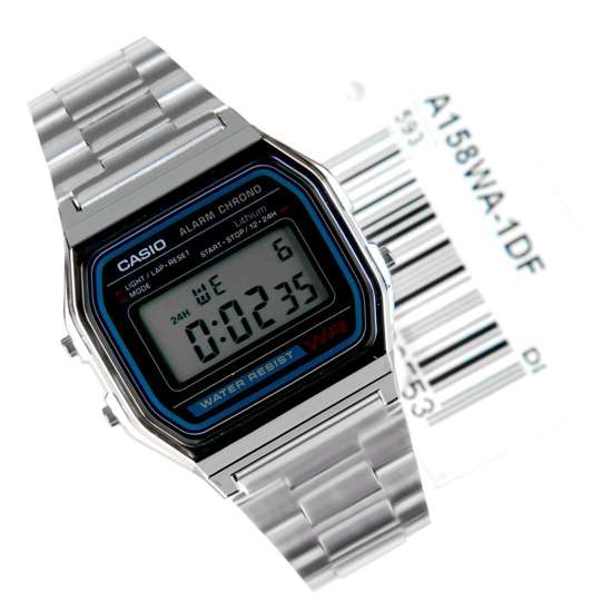 Casio Classic Retro Digital Mens Watch A158WA-1DF