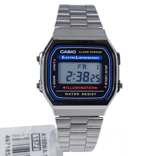 Casio Illumir Digital Alarm Watch A168W-1 A168WA A168WA-1WDF