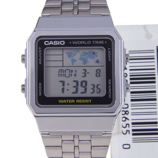 Casio World Time Digital Alarm Watch 
