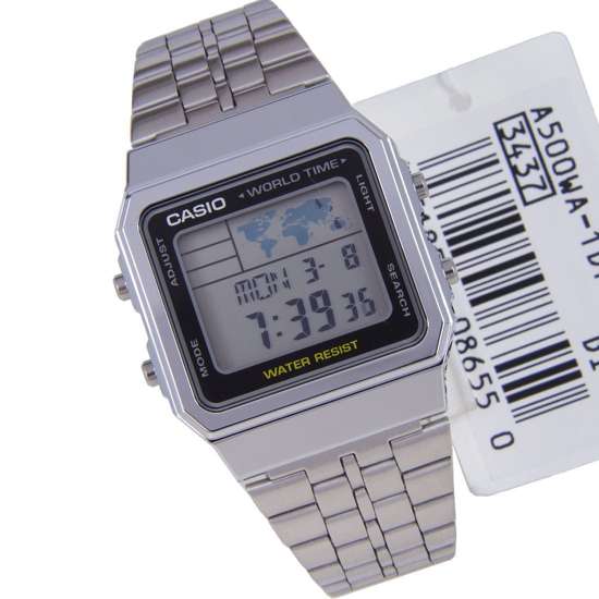 Casio World Time Digital Alarm Watch 