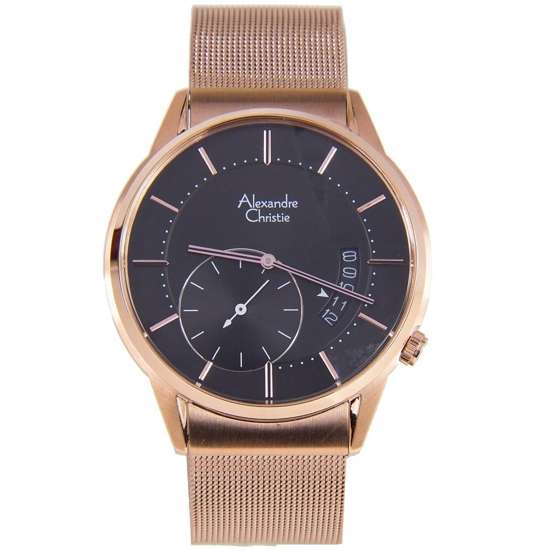 Alexandre Christie AC 8519MSBRGBA Gold Watch