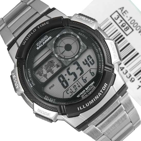 AE-1000WD-1AVDF Casio Men World Time Alarm Sports Watch