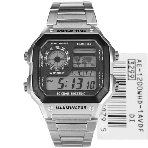 Casio Quartz AE-1200WHD-1AVDF AE-1200WHD-1A Digital Watch