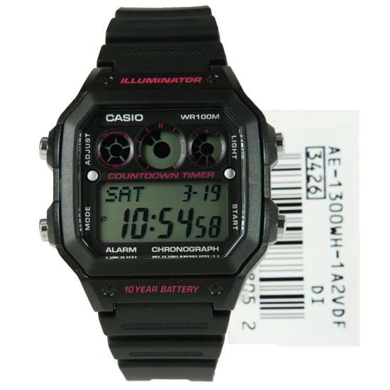 Casio Collection Illuminator Watch AE-1300WH-1A2VDF