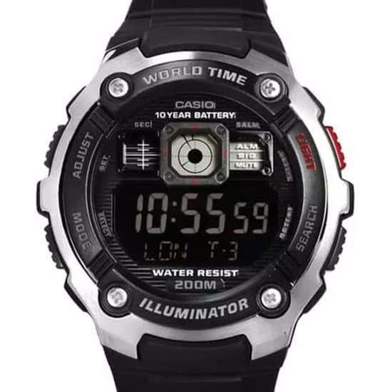 Casio World Time Sports Watch AE-2000W-1B AE2000W-1BV
