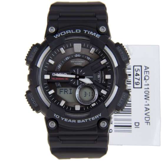 Casio World Time Watch AEQ-110W-1AV