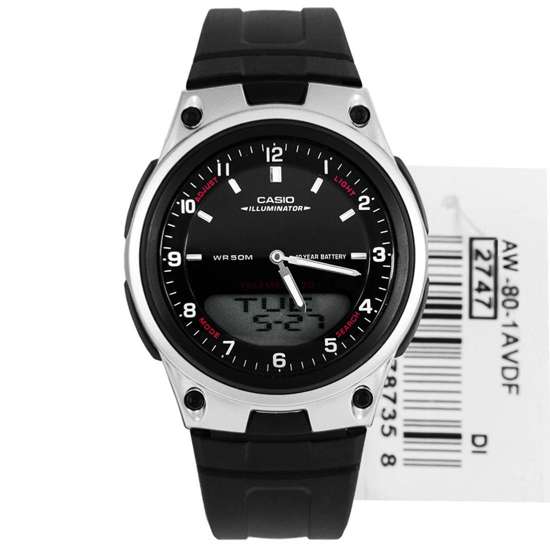 Casio Illumir Analog Digital Watch AW-80-1A