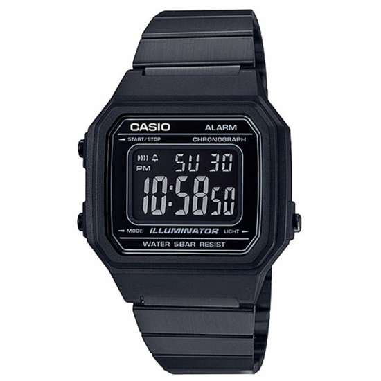 Casio Digital Black Ion Plated Watch B650WB-1B B650WB