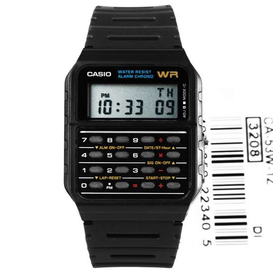 Casio Calculator Alarm Stopwatch Dual Time Watch CA-53W-1Z CA53W