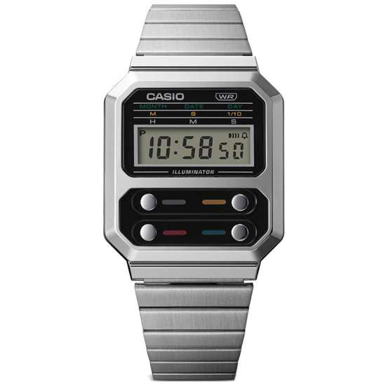 Casio Vintage A100WE-1A A100WE-1 A100WE Unisex Digital Watch