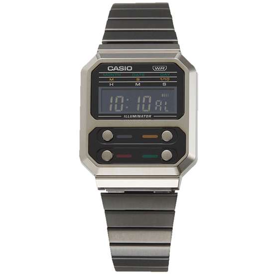 Casio Vintage A100WEGG-1A A100WEGG A100WEGG-1 Grey Unisex Digital Watch