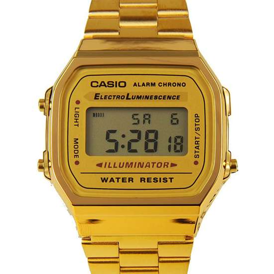Casio Vintage Gold Digital Unisex Watch A168WG-9W A168WG-9WDF