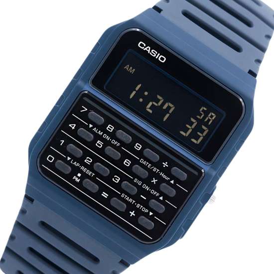 Casio Retro Blue Calculator Watch CA-53WF-2B CA-53WF-2BDF