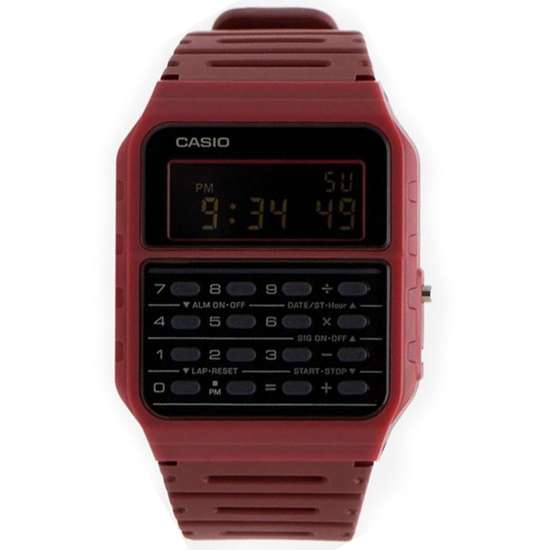 Casio Retro Red Calculator Watch CA-53WF-4B CA-53WF-4BDF