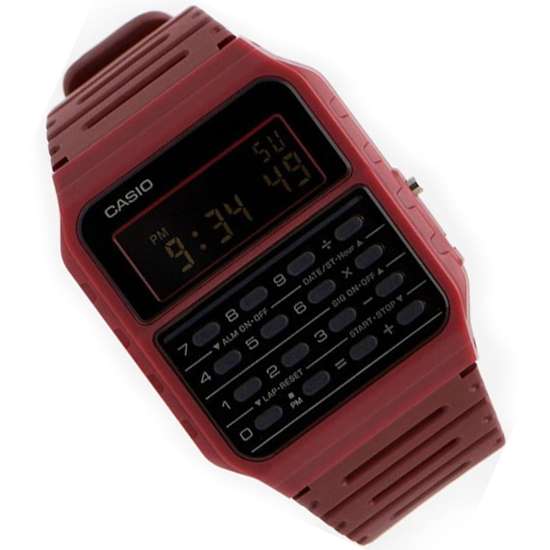 Casio Retro Red Calculator Watch CA-53WF-4B CA-53WF-4BDF