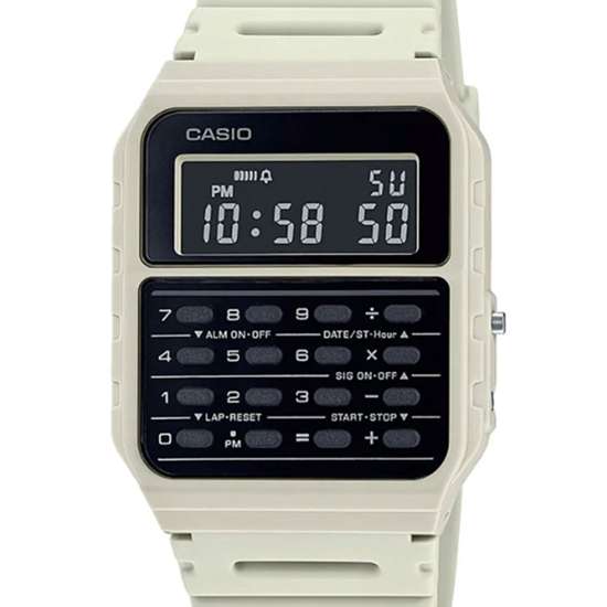 Casio Retro White Calculator Watch CA-53WF-8B CA-53WF-8BDF