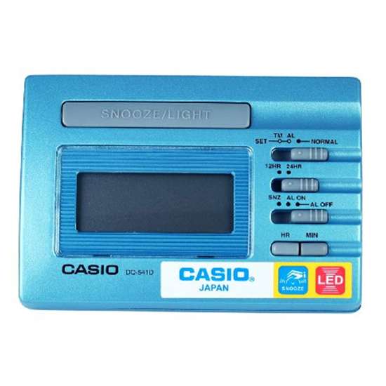 Casio Digital DQ-541D-2RDF DQ541D-2R Blue Snooze Table Clock